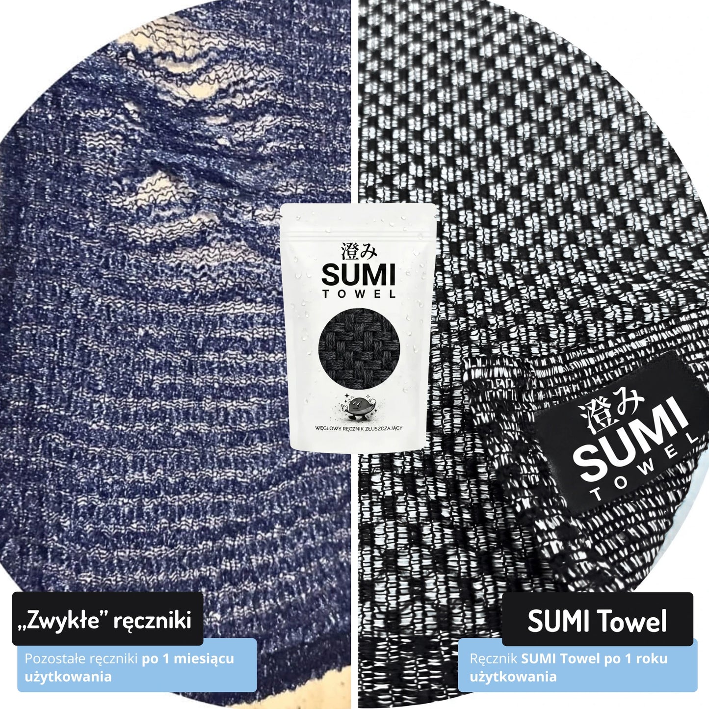SUMI TOWEL - Złuszczający ręcznik peelingujący