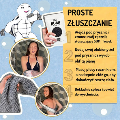 SUMI TOWEL - Złuszczający ręcznik peelingujący